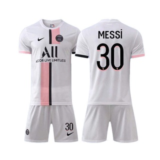 "Set = Tops + Shorts" Messie/Neymar/Mbach Paris Saint-Germain home and away football jersey 2021 Nike/Jordan