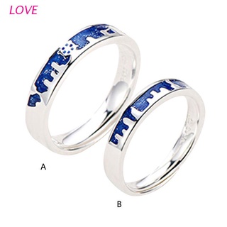 LOVE City Star Adjustable Copper Alloy Ring Resizable Couples Wedding Rings Fashion Women Men Jewelry Birthday Gifts