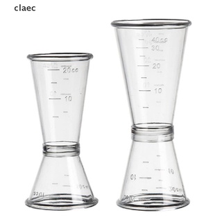 [claec] Plastic Jigger Single Double Cocktail Wine Short Drink Bar Party Measure Cup .