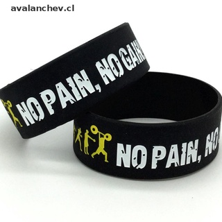 (hotsale) NO PAIN NO GAIN Silicone Bracelet For Men Fashion Outdoor Basketball Wristband {bigsale}