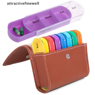 [attractivefinewell] semanal organizador de pastillas dispensador caja cartera medicina viaje caso 28 compartimentos