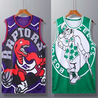moda tendencia nba jersey raptors calor celtas espuelas guerreros magia bulls 76ers baloncesto camisa top verano hombres