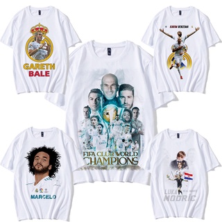 Real Madrid Bell Marcelo Benzema Ramos Modric ropa de fútbol personalizada camiseta de manga corta
