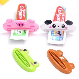 ^~^ exprimidor de tubo de animales de dibujos animados dispensador de pasta de dientes de baño fácil de apretar