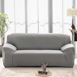 0825# Solid Color Sofa Cover All-inclusive High Elasticity Plush Sofa Cover
