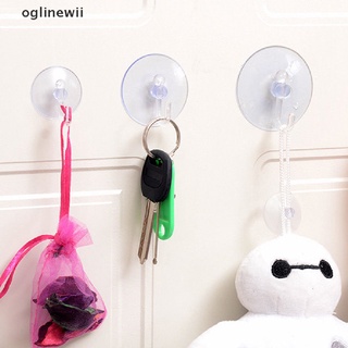 Oglinewii Transparent Wall Hooks Hanger Kitchen Bathroom Suction Cup Sucker Accessorie CL