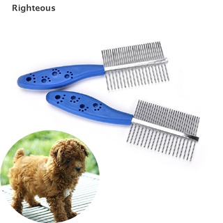 Righteous/ Grooming peine cepillo peine rastrillo pelo despojamiento matar pulgas para mascotas gato perro mascotas herramientas