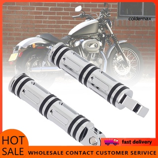 [Frío] 2 pzs reposapiés Pedal en forma de bambú anticorrosivo de aleación de aluminio reposapiés de motocicleta Compatible con Davidson