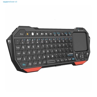 spywarelove- BT05 Mini Bluetooth-compatible Wireless Keyboard with Touchpad for iOS Android Smart TV PC