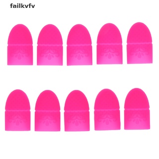 Failkvfv 10Pcs/set Silicone Nail Art Soak Off Cap Clip UV Gel Polish Remover Wrap Tool CL