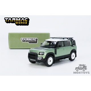 Tarmac Works 1 : 64 Land Rover Defender 110 Verde Modelo Metálico Coche