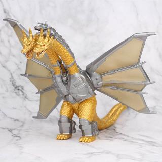 20cm Godzilla monstruo 3 cabeza dragón Mecha rey Ghidorah Gidora figura niños regalo juguete