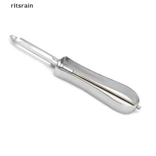ritsrain metaltex - pelador giratorio de acero inoxidable para frutas, papas, verduras, cl