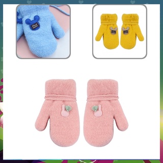 {New} Guantes de punto suaves de dedo completo para niños, guantes transpirables para exteriores