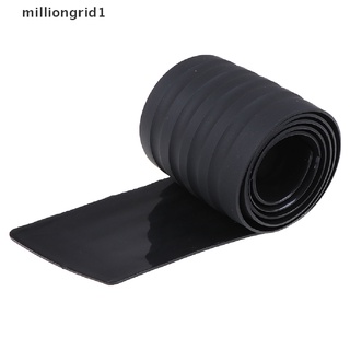 [milliongrid1] protector de parachoques trasero negro para coche, placa de goma, cubierta de goma, almohadilla de moldeo caliente