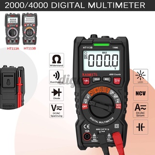 multímetro digital lcd ht113 2000/4000 cuentas ac dc voltímetro amperímetro venta caliente