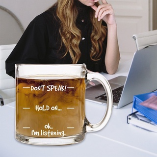 ST Don't Speak! Funny Coffee Mug - Cool Novelty Birthday Gift for Men, Women, Husband or Wife - Christmas Present Idea Mom
