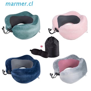 MAR3 U Shaped Memory Foam Travel Pillow Neck Support Slow Recovery Cushion Head Rest