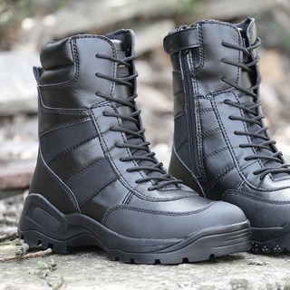 [en Stock] zapato de combate táctico de combate SWAT Desert senderismo botas de cuero para hombre