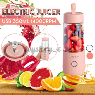 en venta 350ml recargable eléctrico exprimidor de frutas taza botella smoothie maker mezclador licuadora