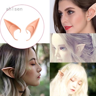Hot++elf Ear Pixie De Látex disfraz suave apuntable orejas Goblin Cosplay fiesta Halloween accesorios