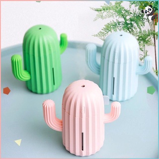 340ML Cactus Air Humidifier USB Aroma Essential Oil Diffuser With Warm Light Car Aromatherapy Humidificador (1)