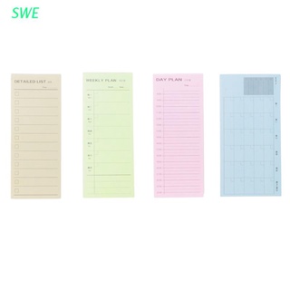 SWE Inventario Semanal Diario Planificador Mensual Cuaderno Notas Adhesivas Bloc De