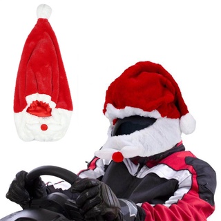 funda de casco completo de navidad divertida motocicleta regalos de felpa atracciones de navidad sombrero