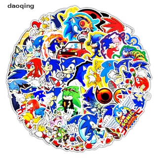 [daoqing] 51 Pzs Calcomanías Decorativas De Anime Sonic Hedgehog Impermeables De Dibujos Animados DIY .