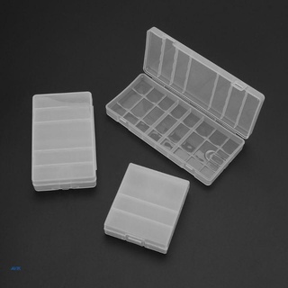 AVIK Caja De Almacenamiento Transparente De Plástico Duro Para Batería AA/AAA