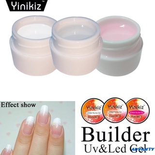 Yinikiz 8g uñas arte fototerapia Gel UV básico extensión Gel 3 colores francés advanty