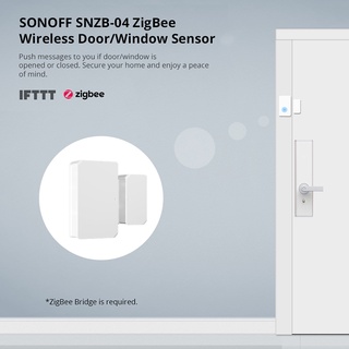 Sensor De puerta De ventana inalámbrica Zigbee Sonoff-Snzb-04 alarmas Moni Sensor On/apagado a través De eWeLink APP para ventana De puerta De Zigbee- Sensor inalámbrico De hogar inteligente- hogar inteligente antirrobo Ddoor (7)