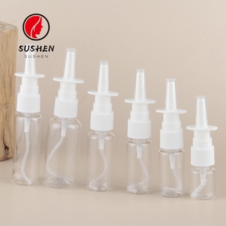 sushen health botellas de plástico vacías pulverizador blanco bomba de pulverización nasal nueva nariz recargable niebla embalaje médico