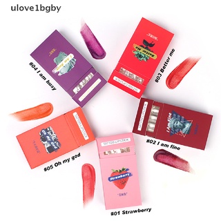 【ULO】 20PCS Tattoo Lipstick Cotton Swab Lip Tint Matte Liquid Lipstick Cigarette Case . (1)
