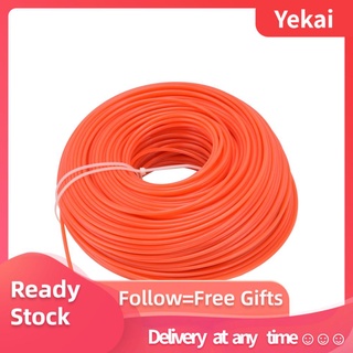 Yekai 3 mm cadena Trimmer línea de alambre redondo de Nylon cable accesorio de repuesto para cortacésped