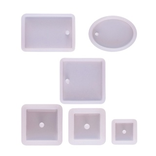 oso 6pcs cristal epoxi resina molde llavero colgante fabricación de moldes de silicona herramientas de manualidades