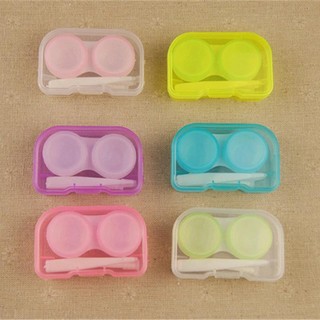 Candy Color Cartoon Contact Lens Case Container Travel Kit Set Storage Holder
