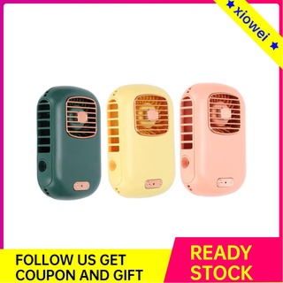 xiowei mini ventilador de carga usb spray duradero para niños niñas mujer casa oficina viajes