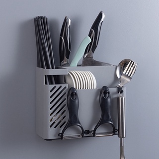 lovinghome - estante de secado para cocina, montaje en pared, palillos, cubiertos, tenedor, caja de almacenamiento multifunción, utensilios de cocina (5)