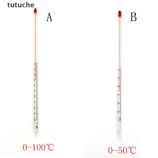 tutuche vidrio celsius termómetro de 0 grados a 50/100 grados 200 mm laboratorio cristalería cl