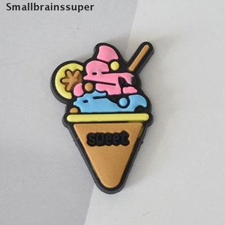 Smallbrainssuper 10Pcs Mixed Pizza Food Drink Ice Cream Shoe Charms Sandals Buckle Accessories SBS