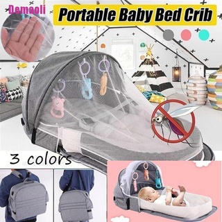 [Demaoli] portátil antimosquito plegable cuna de bebé al aire libre cama de viaje transpirable cubierta