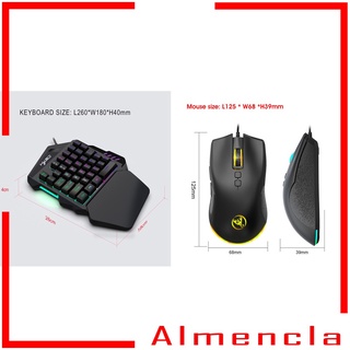 [ALMENCLA] Teclado con ratón con cable Mini teclado piezas para Android ordenador hogar hombres (4)