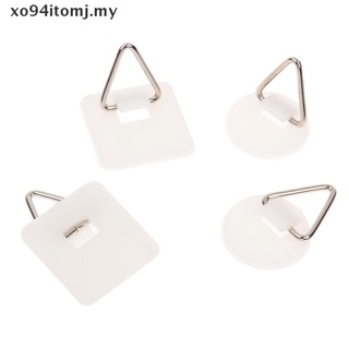 Xotomj 100 pzs juego de soportes de placa invisibles para platos de pared ganchos.