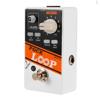 [música] Pock Looper guitarra efecto Pedal 11 Loopers Max.330mins Record (8)