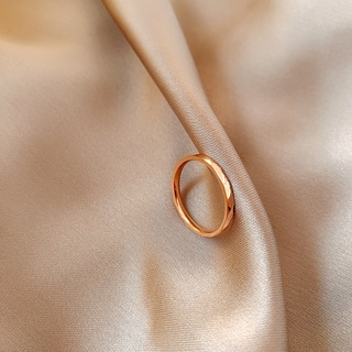 Dedo índice anillo de acero de titanio femenino oro rosa moda neta celebridad estudiante personalidad moda salvaje anillo femenino 2020 nueva tendencia