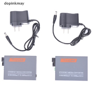 dopinkmay 1 par htb-gs-03 a/b gigabit fibra óptica media convertidor 1000mbps 20km enchufe estadounidense cl