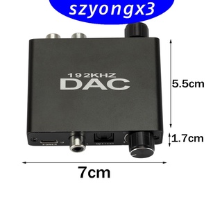 [HeatWave] 192khz DAC SPDIF L/R Digital a analógico Audio convertidor adaptador mm Jack