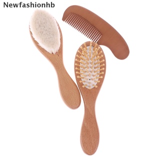 (newfashionhb) 3 pzs peine de pelo de madera para bebés recién nacidos masajeador de cabeza en venta