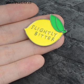 alittlesetrtr: broche de esmalte de limón, diseño de insignia, cuello de solapa, joyería [cl]